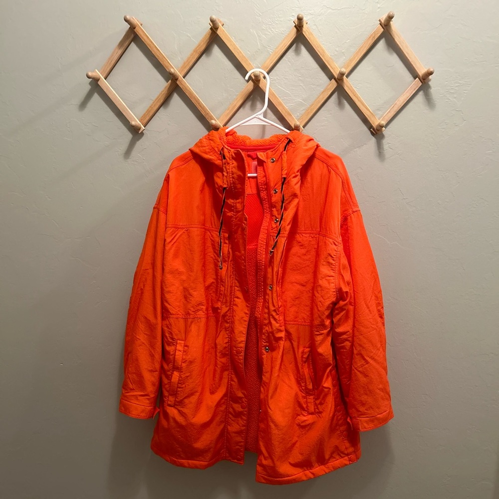FP Movement by Free People Orange Hooded Puffer Coat